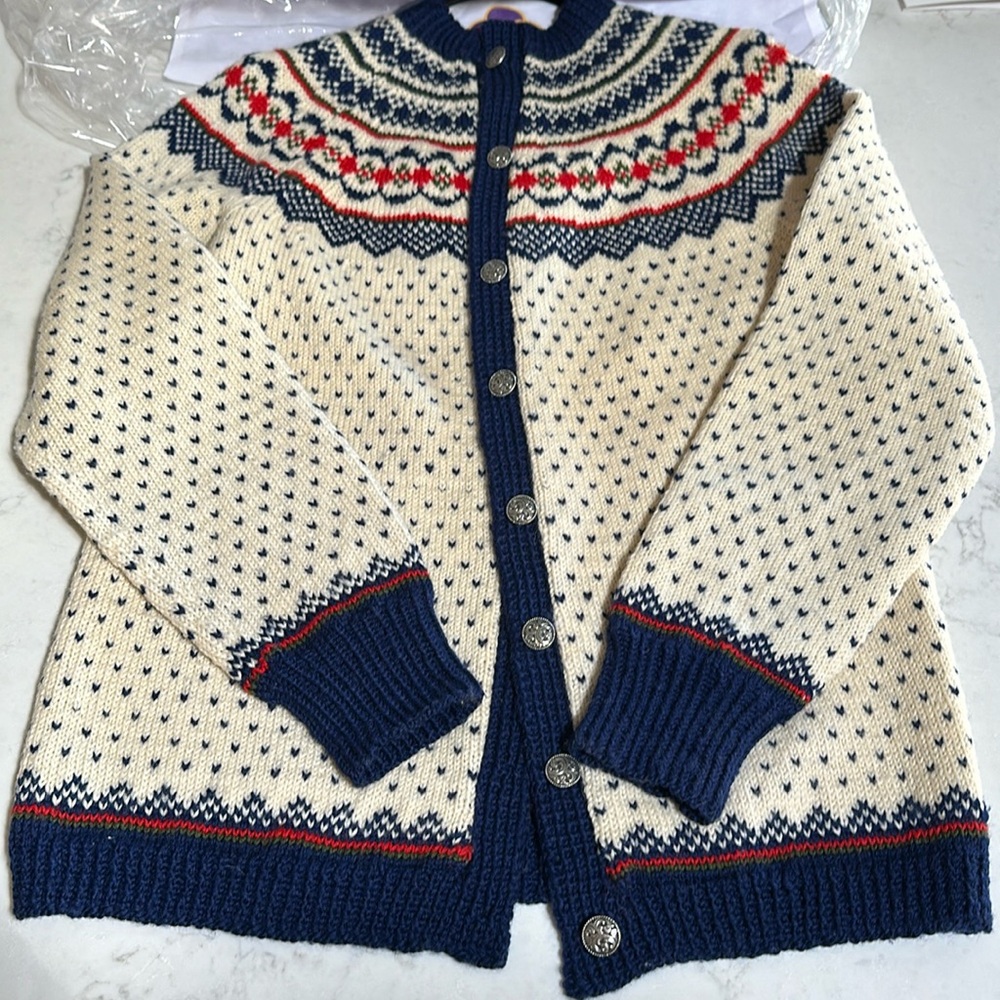 Vintage 1950s William Schmidt hand knitted sweater